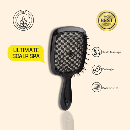 Electroplated Anti-Static Round Brush for Voluminous Styling